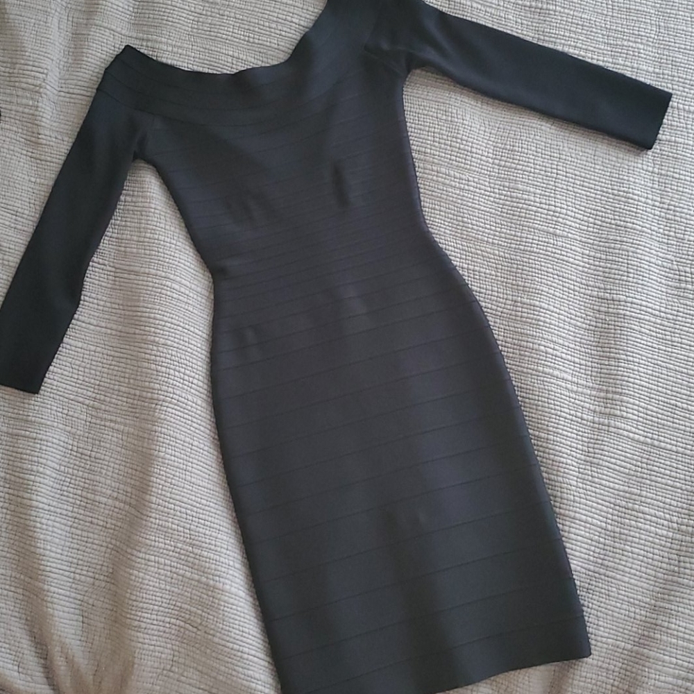 Herve Leger Scoop Neck Cocktail dress
